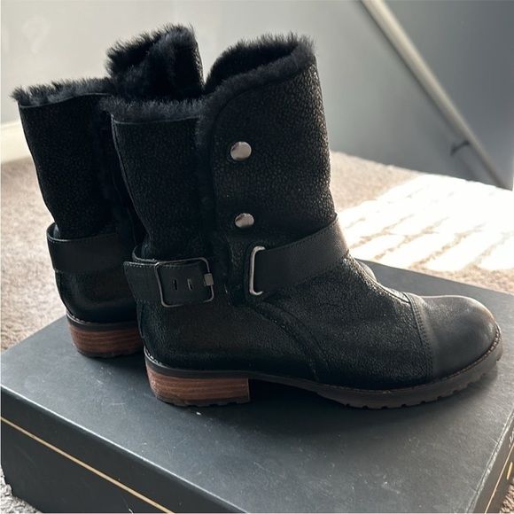 🔥 🆕 MATT BERNSON WOMEN'S TUNDRA SHEARLING LINED BOOT SZ 7 BLACK NEW - Picture 4 of 15